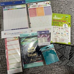 NEW! Erin Condren Colorful Planner Inserts and Sticker Books